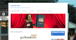 Desktop Screenshot of citedesarts.org