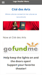 Mobile Screenshot of citedesarts.org