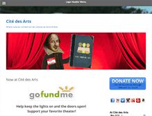 Tablet Screenshot of citedesarts.org